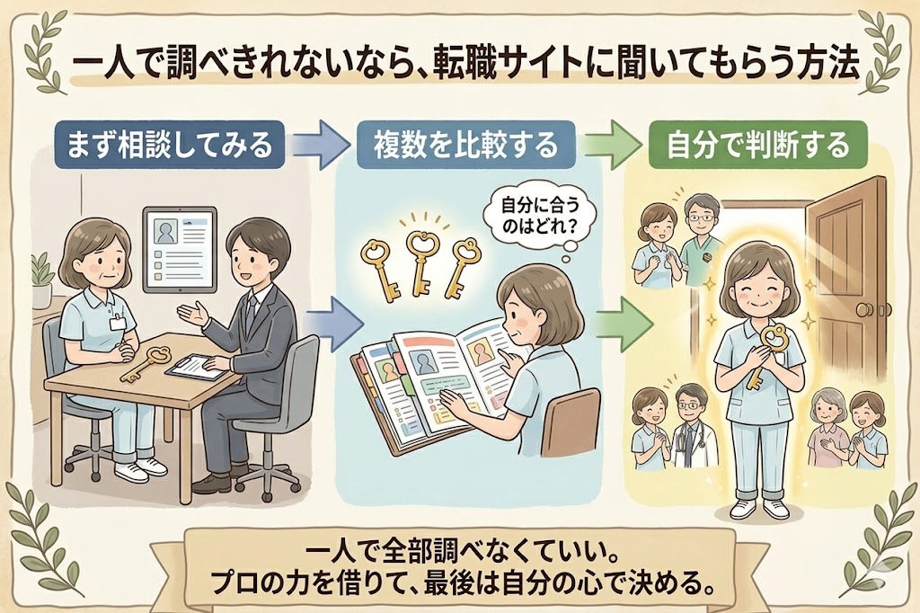 転職サイトを活用する流れ