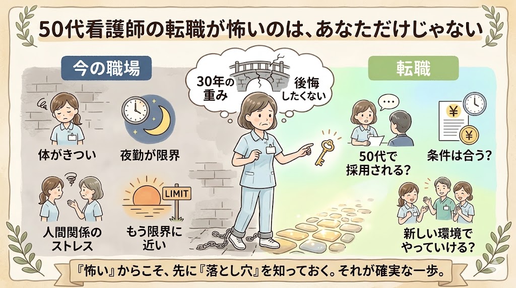 50代看護師が転職を迷う心の葛藤