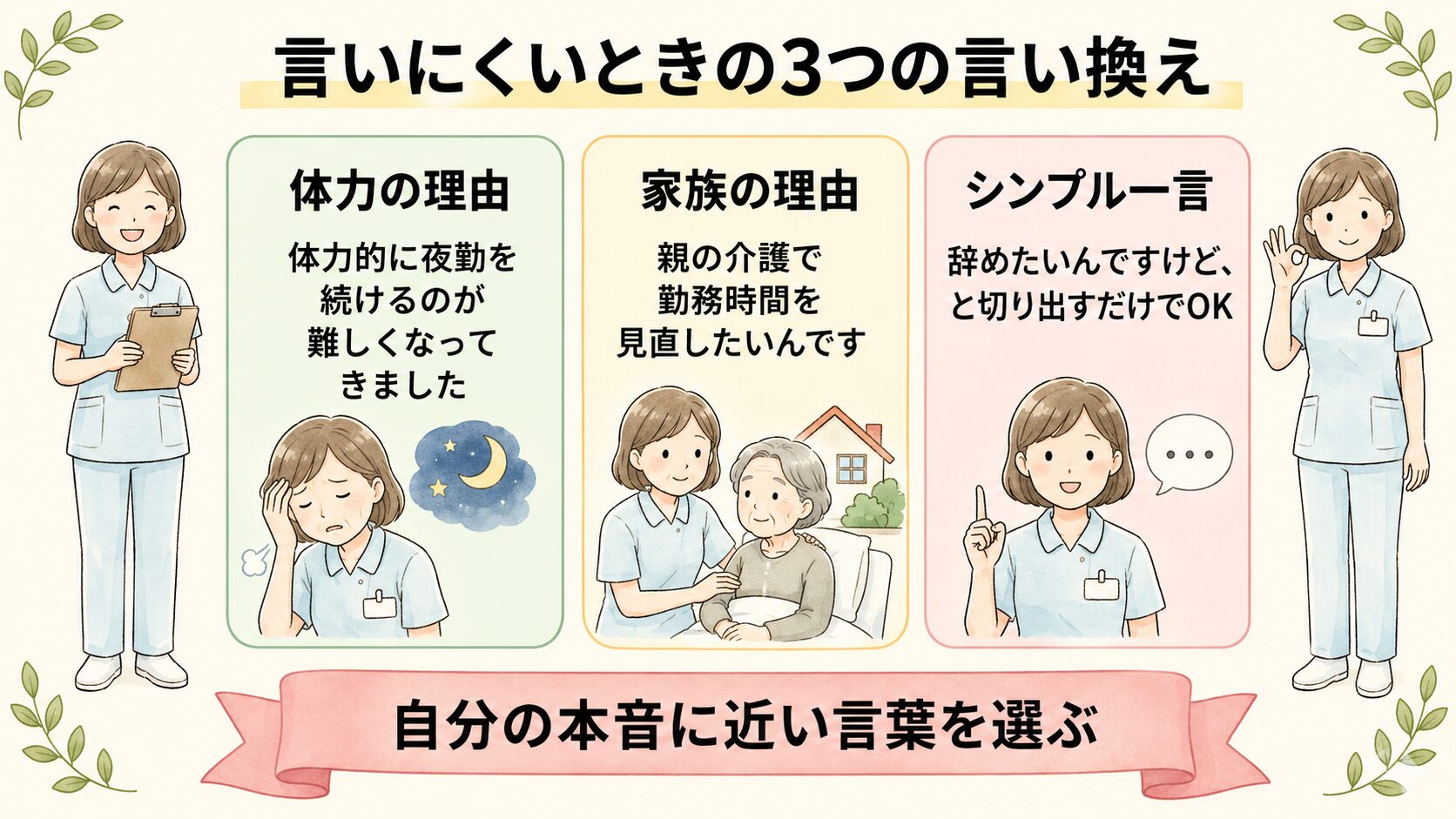 言いにくいときの3つの言い換え