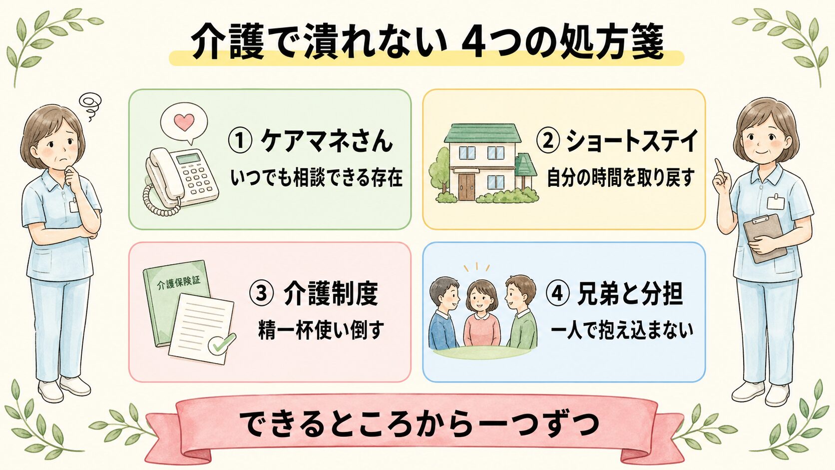親の介護やめたい 今夜できる3つのやり過ごし方