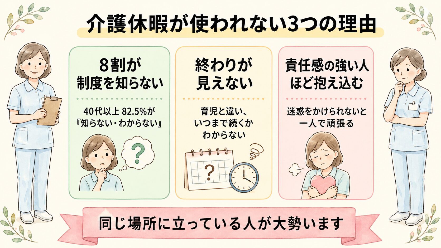 介護休暇が使われない3つの理由